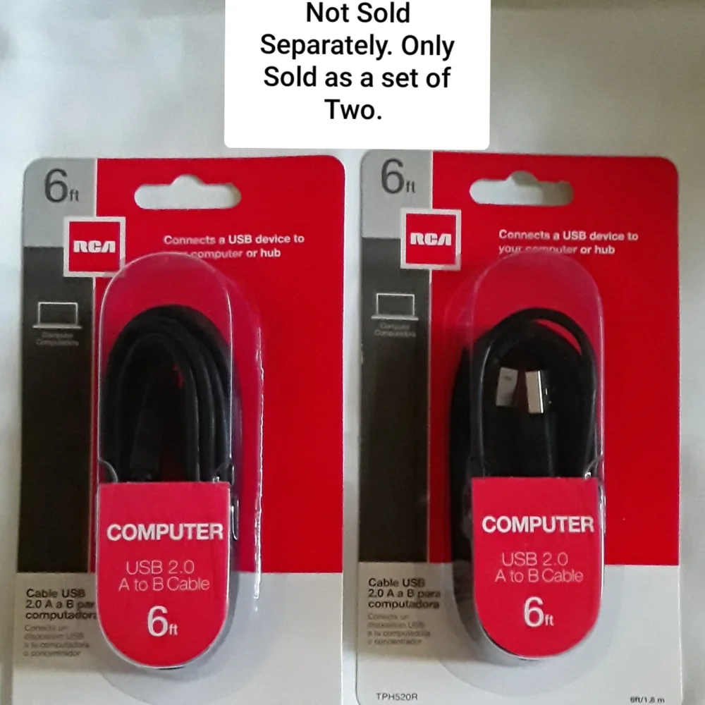 6 Foot Cable USB 2.0 A to B Cable